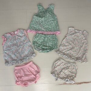 Girls Floral Diaper Set